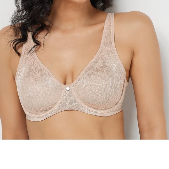 Breezies Other - 40C Breezies Jacquard Shine Unlined Minimizer Bra